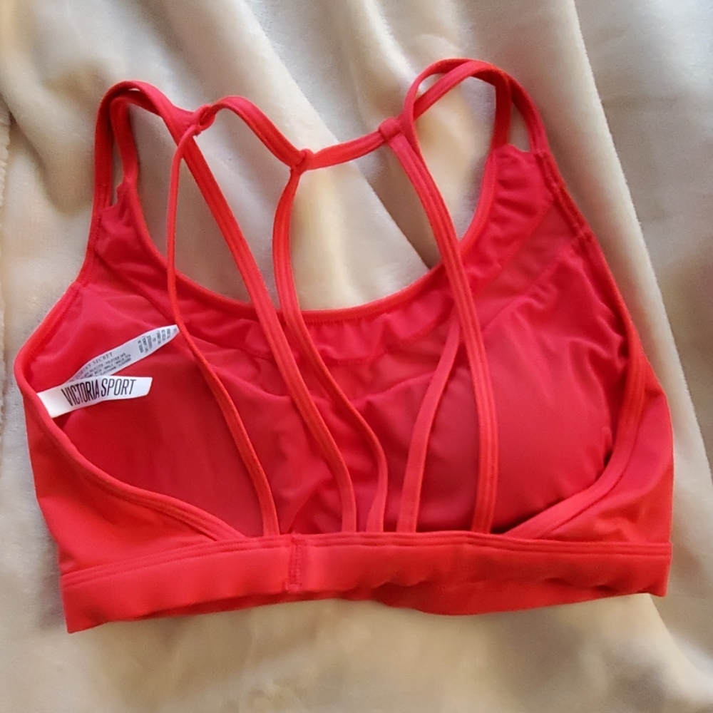 Pink Victoria's Secret sports bra
